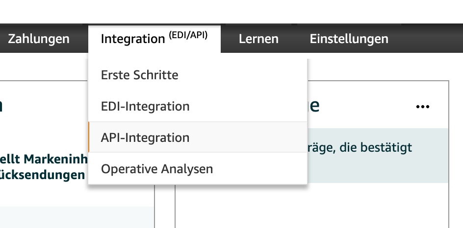 API Integration in Vendor Central