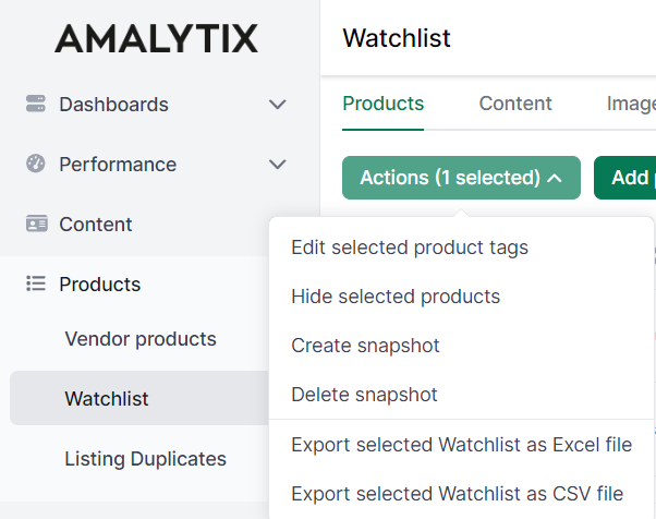 Amazon Watchlist Operations