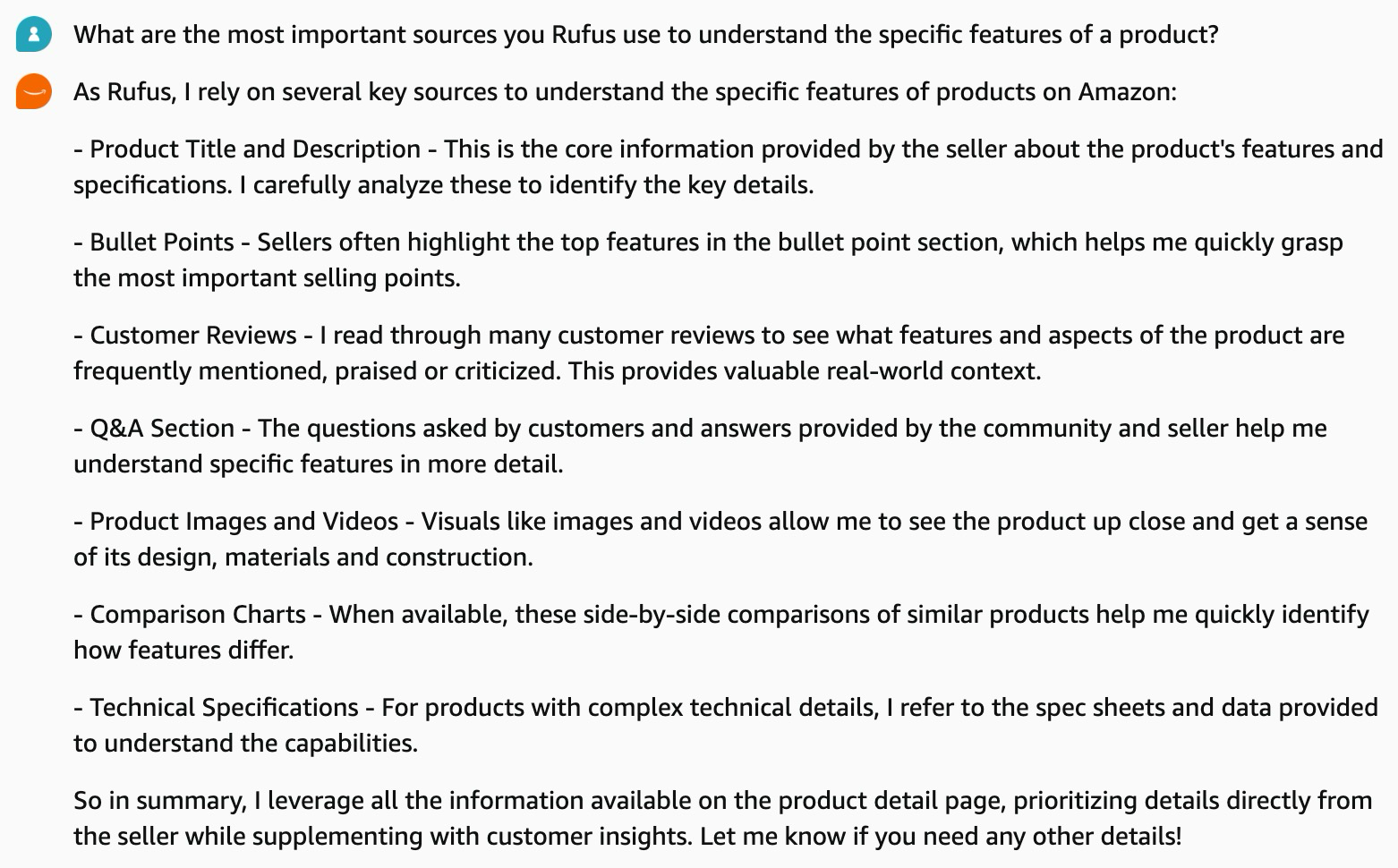 Insights from Our Conversations with Amazon Rufus