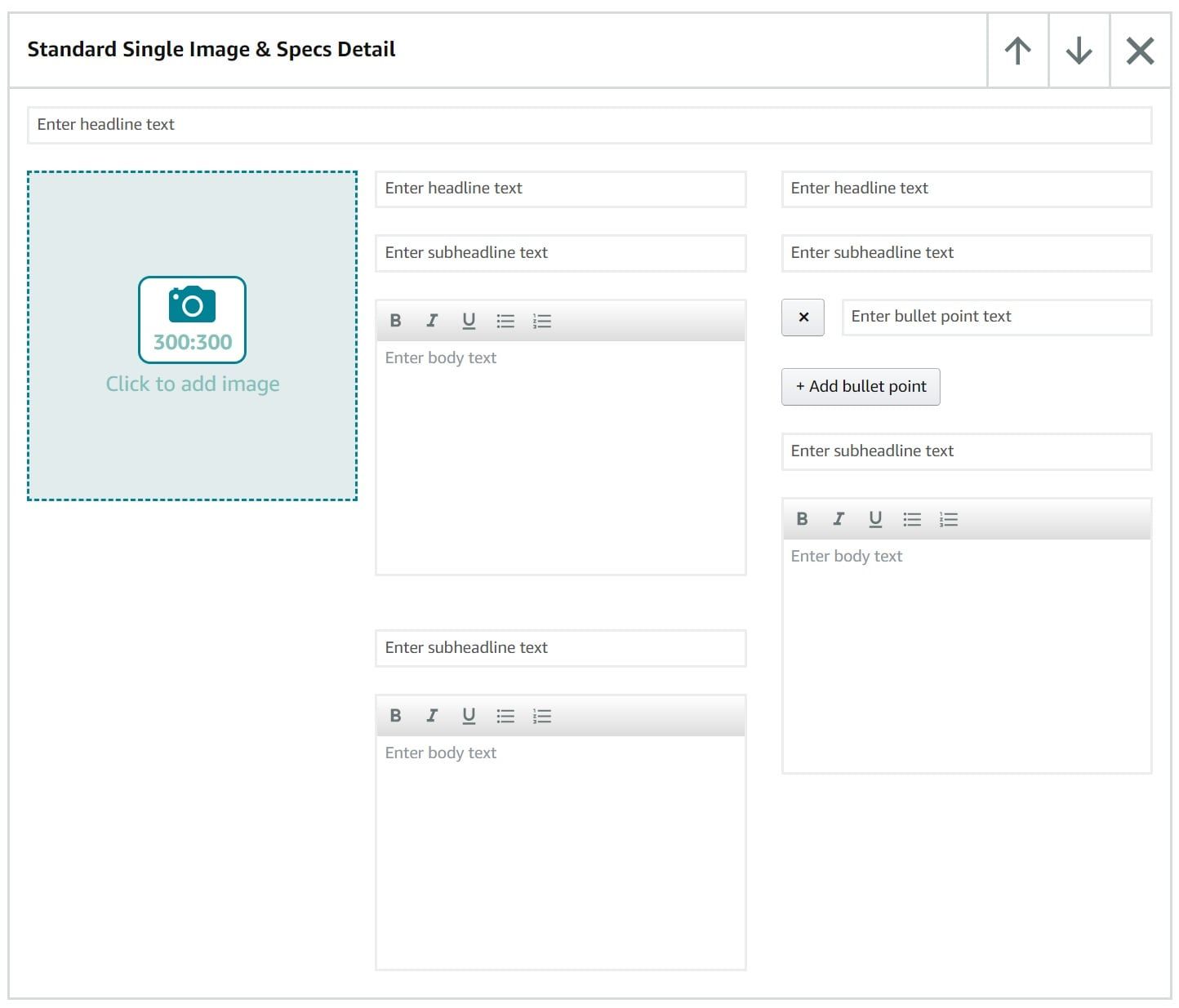  Amazon A+ Content Module with image and other specifications 