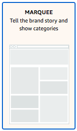 Amazon Brand Store Marquee Layout