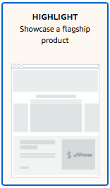 Amazon Brand Store Highlight Layout