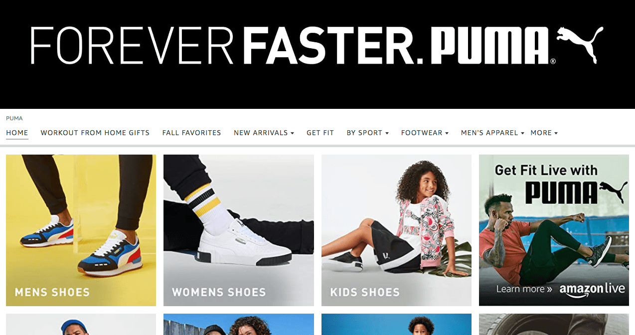 Amazon Brand Store - Example Puma