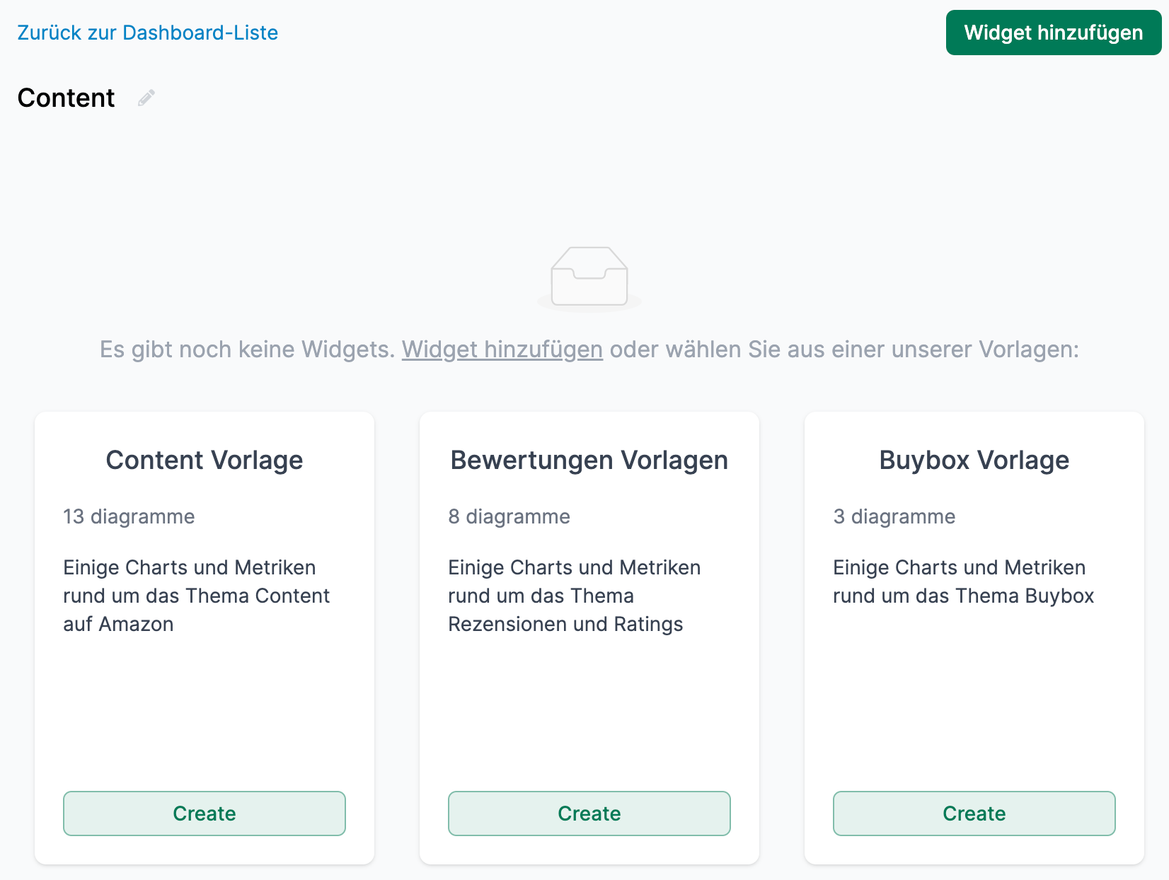 Eigenes Amazon Dashboard in AMALYTIX erstellen