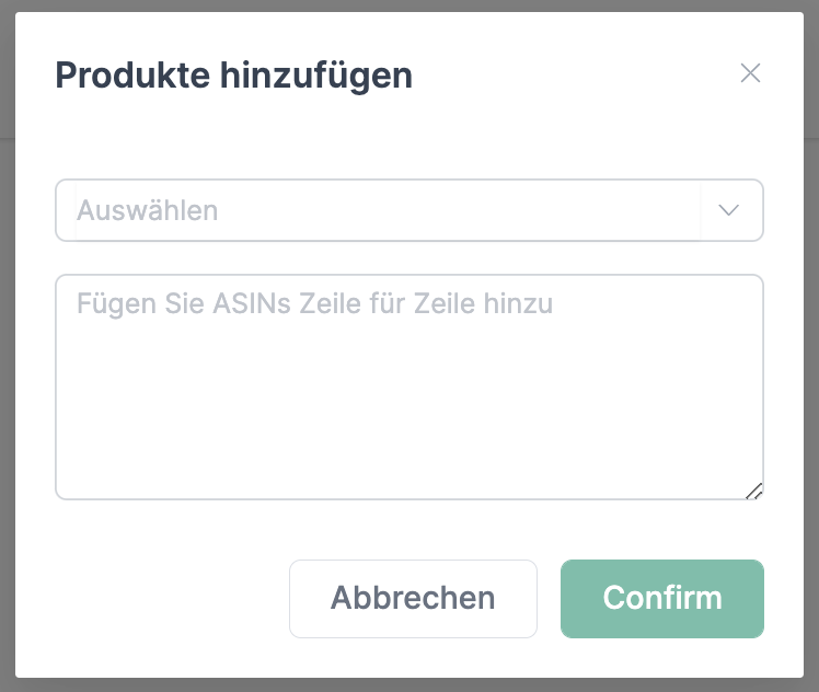AMALYTIX Produkte auf der Whitelist ergänzen