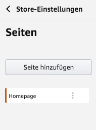 Amazon Brand Store - Seiten anlegen