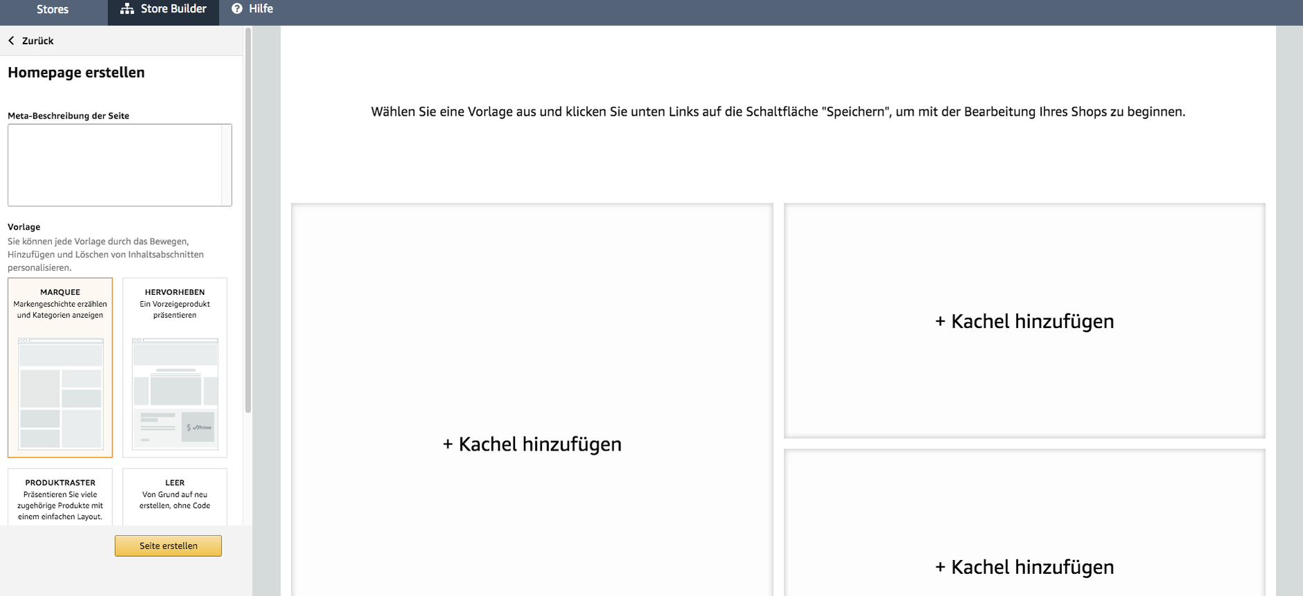 Amazon Brand Store erstellen