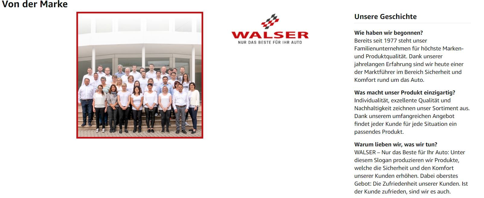 Ehemalige Walser Brand Story
