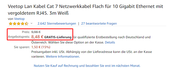 Amazon Aktionspreise