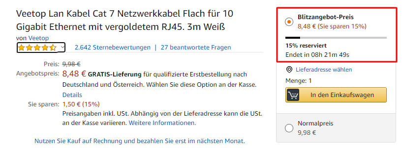 Amazon Blitzangebote