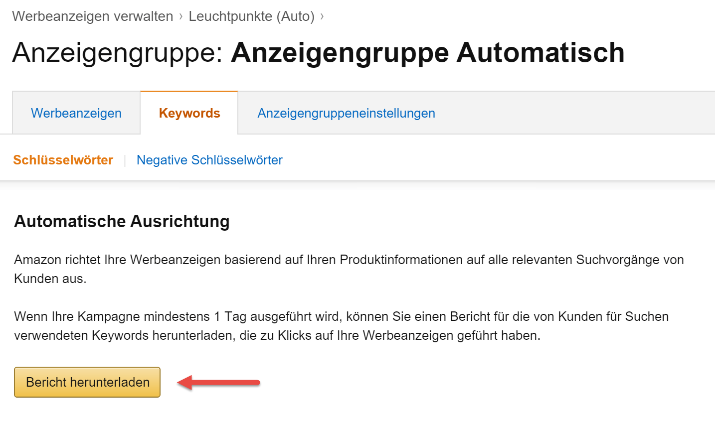 Amazon Gesponserte Produkte Automatische Kampagnen