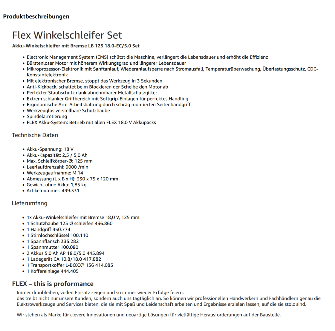 Amazon Produktbeschreibung: Beispiel für eine gute Produktbeschreibung