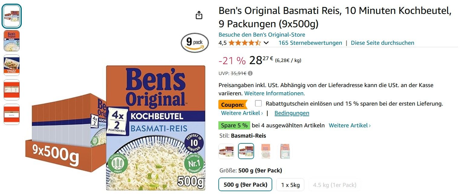 Hier finden Sie ein Beispiel einer Mehrfachpackung
