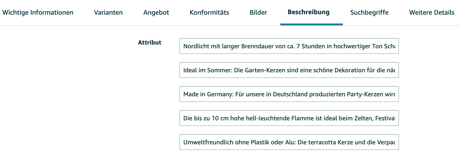 Amazon SEO Tipps - Bullet Points Schlüsselwörter im Amazon Seller Central