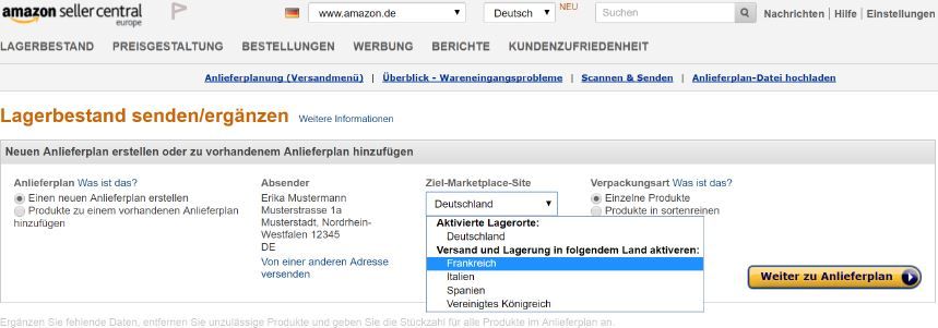 International verkaufen auf amazon